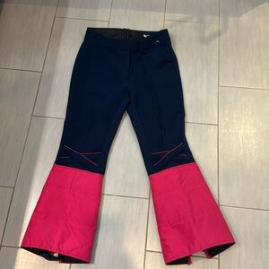 Girls Kids Pink Skitique Ski Pants | Size 16 regular | Wool, Nylon, Spandex